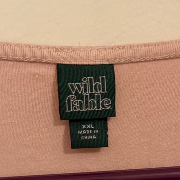 Wild Fable Fitted Pink Crop Top Short Sleeve - Picture 5 of 5